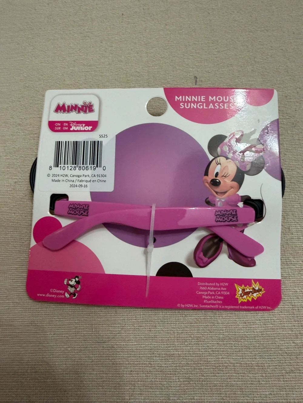 Minnie Mouse kids glasses with bows and ears